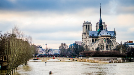 Inondations lors de la crue de la Seine en 2017