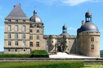 Fototapeta na wymiar Castle of Hautefort in the Dordogne, France 