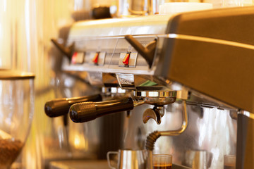 Coffee machine. The most pleasant part of the morning. Button that turns on the morning.