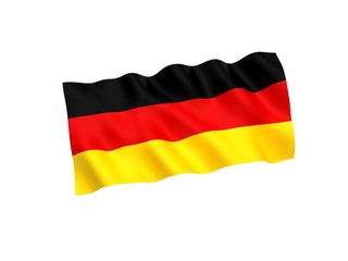 Germany flag on white background