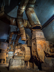 Fototapeta na wymiar Old Rusty Ventilation System