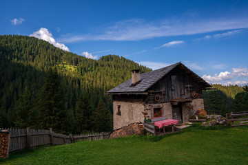 Fototapeta na wymiar An old farmhouse in South Tyrol