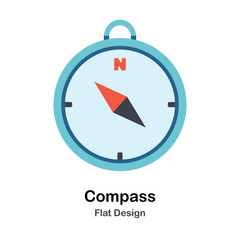 Compass Flat Illustration