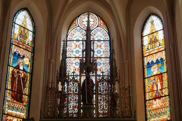 color church window