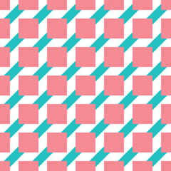 Obraz premium seamless pastel colored geometric vector pattern.