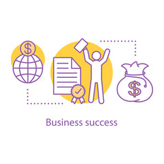 Business success concept icon