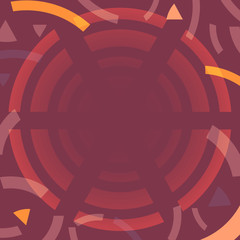 Abstract Coffee Colors Background with Round Frame