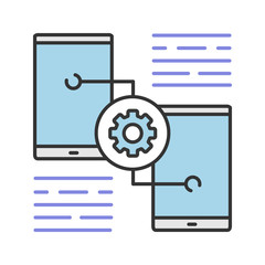 Smartphone settings color icon