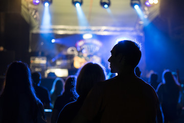 Naklejka premium crowd of people at a concert Branimir