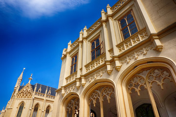 Lednice castle in the summer