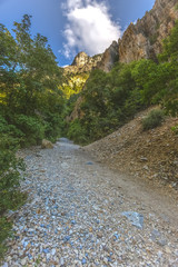 Rock Canyon Trail in Provo Utah with gravel