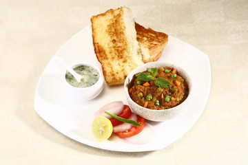 Pav bhaji Chaat, Indian Curry Dish