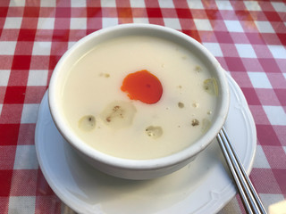 Turkish Braised Meat Soup with Fried Butter Sauce / Kavurma Corbasi