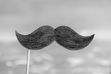 Movember symbol. Cancer awareness