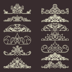 Vintage decorative elements