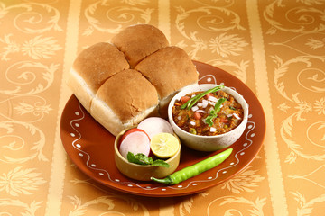Pav bhaji Chaat, Indian Curry Dish