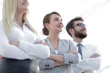 closeup portrait of successful business team. the business concept
