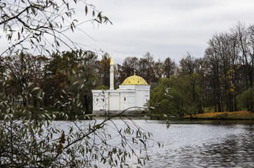 Travel, architecture, sightseeing, Russia concept. Saint Petersburg, Russia, complex Turkish bath...