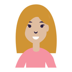 cartoon woman icon