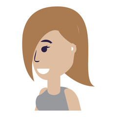 cartoon businesswoman icon