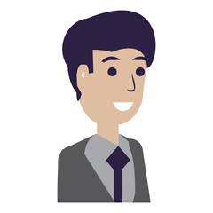 cartoon businessman icon