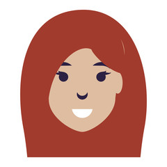 cartoon woman icon
