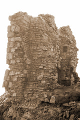  lick castle in sepia