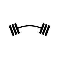 barbell on white background