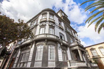 Cityscape with houses in Las Palmas, Gran Canaria, Spain