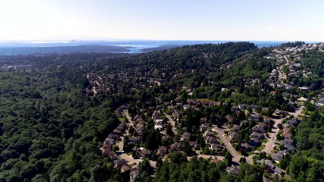 Bellevue WA aerial landscape