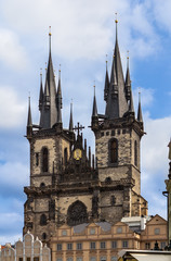 Fototapeta premium Tyn church in Prague