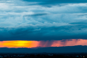 thunder storm sky Rain clouds