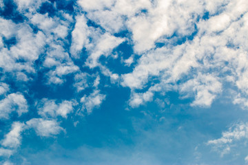 colorful dramatic sky with cloud at sunset.