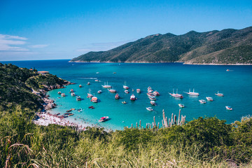 Obraz premium view of island in the sea