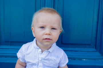 Cute baby boy, child, beautiful people, traveling and sightseeing in Brugge