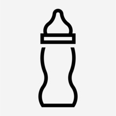 Outline products for baby pixel perfect vector icon