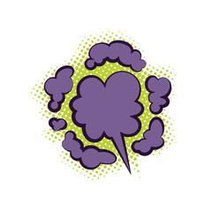 Comic speech bubble, pop art style