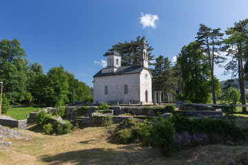 Obraz premium The Cipur church, in Cetinje, Montenegro