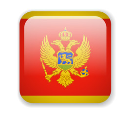 Montenegro flag. Bright Icon square on a white background