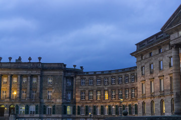 Fototapeta na wymiar Castle Wilhelmshoehe in Kassel, Germany, blue hour