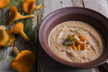 mushroom cream chanterelle soup