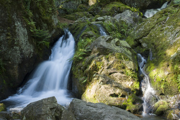 Fototapeta na wymiar Gehard waterfall in Vosges France 