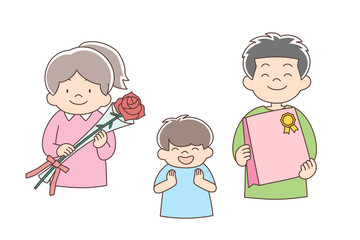 お祝い_上半身_子ども3人