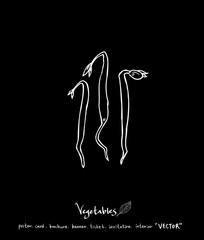 농산물 일러스트 / 손으로 그린 과일과 채소 그림