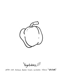 농산물 일러스트 / 손으로 그린 과일과 채소 그림