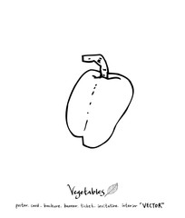 농산물 일러스트 / 손으로 그린 과일과 채소 그림