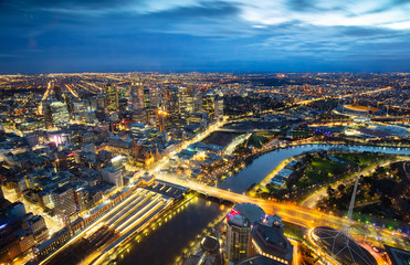Fototapeta premium Melbourne Sunrise View