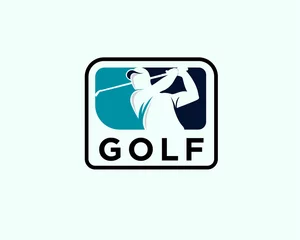 Foto auf Acrylglas golf logo © syafart