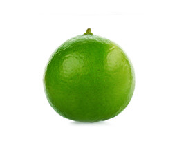 lemon lime on white background.