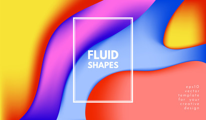 Abstract Colorful Shapes with 3d Effect.